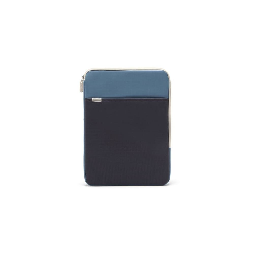 U Brands Blue Grid Patterned Laptop Pouch Up To 14 Inch Screen
